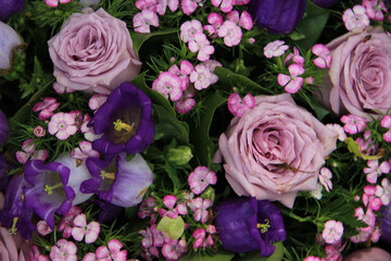 Purple wedding bouquet