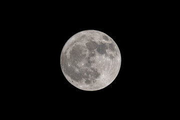 Full Moon in a Black Sky