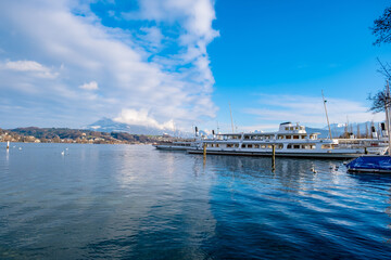 Obraz premium View Of The Lake Lucerne