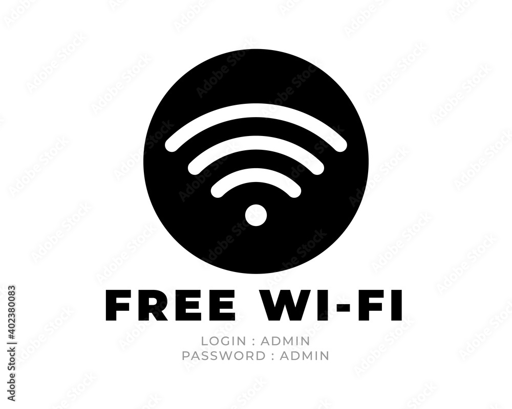 Poster wifi icon in trendy flat style isolated on grey background. wireless network symbol for your web sit