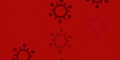 Light Pink, Red vector texture with disease symbols.