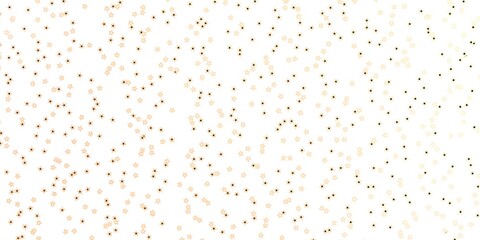 Dark Orange vector texture with beautiful stars.