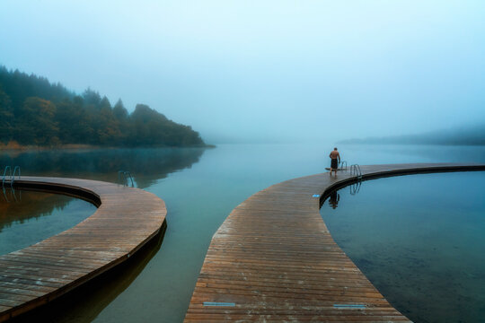 Fototapeta Almindsø - Almind Lake in Silkeborg,