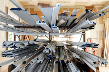 Jobsite rack with various shaped moldings