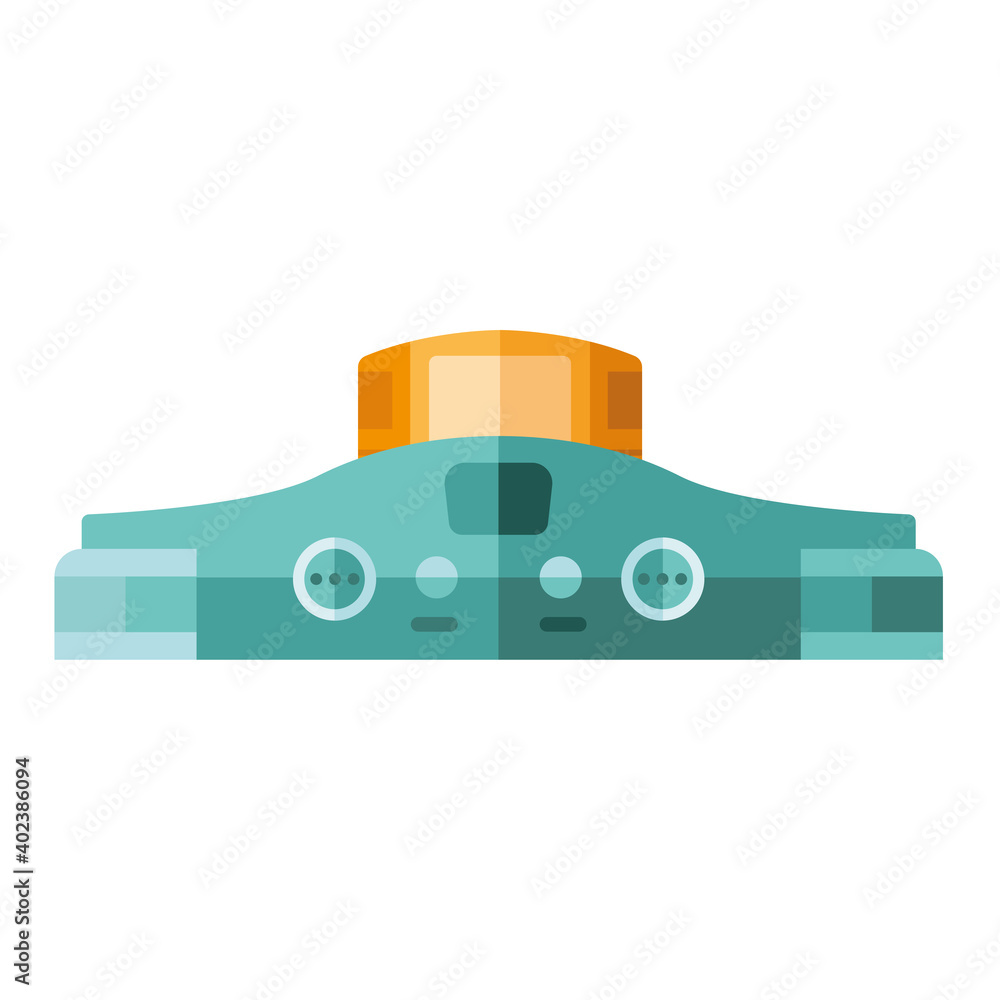 Poster green videogame console with diskette vector design