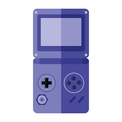 videogame console in purple color vector design