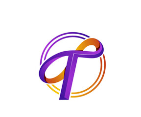 letter t icon logo design template