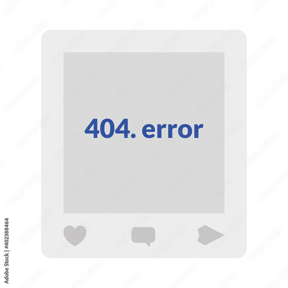 Poster error of web design vector illustration