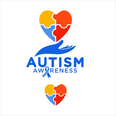 Autism Awareness, vector art.