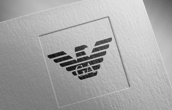 emporio-armani on paper texture