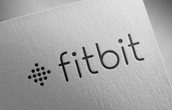 fitbit on paper texture