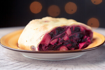 blueberry cheesecake with berries