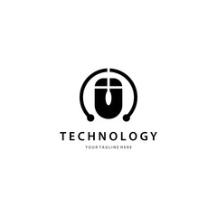 Obraz premium Technology logo template