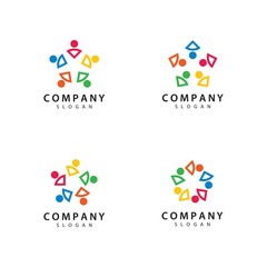 Fototapeta na wymiar community logo template
