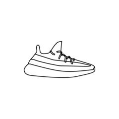 a shoes vector without colour