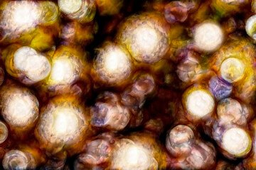 Golden balls with texture background