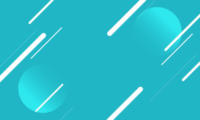 Modern diagonal lines and circle on blue background.