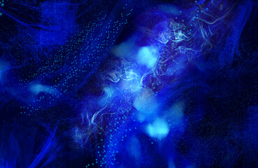 Blue color background. Geometric shape and texture greeting card background