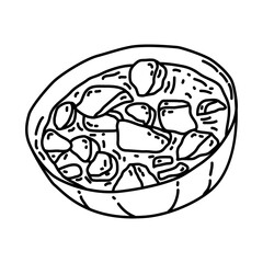 Blanquette de Veau Icon. Doodle Hand Drawn or Outline Icon Style
