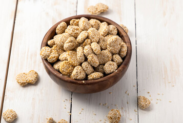 Sesame seed cake or candyfor the celebration of festival Lohri
