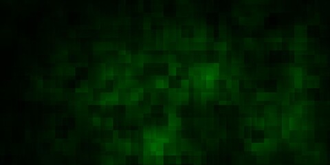 Dark Green vector background with rectangles.