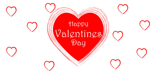 Happy Valentine's Day vector illustration February 14.