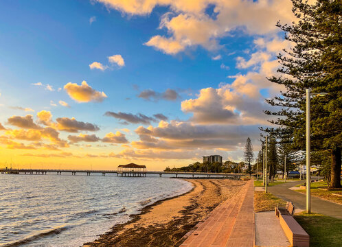 Redcliffe Esplanade Walk at Sunrise