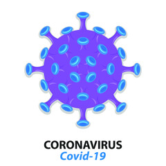 Coronavirus Covid-19 concept. 2019-nCoV vector illustration