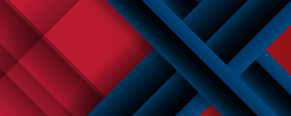 Abstract red and blue background. Modern red blue abstract background with stylish line square suit for presentation design 