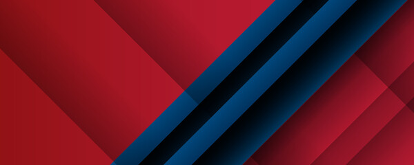 Fototapeta na wymiar Modern red blue abstract background with stylish lines. suit for presentation design and wide banner