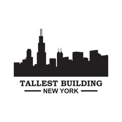 Tallest Building Vector , New York Logo