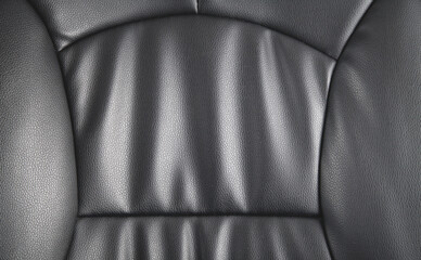 Black leather material texture background.
