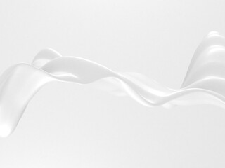 White abstract liquid wavy background