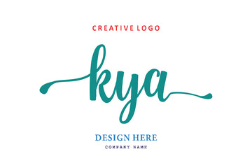 KYA lettering logo is simple, easy to understand and authoritative