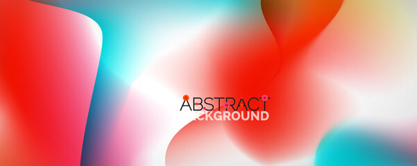 Fluid color gradient abstract background, trendy colorful wallpaper. Vector illustration for placards, brochures, posters, banners and covers