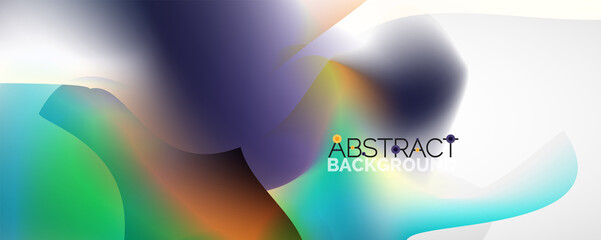 Fluid color gradient abstract background, trendy colorful wallpaper. Vector illustration for placards, brochures, posters, banners and covers