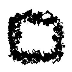 Ink vector brush stroke frame. Vector illustration. Grunge texture.