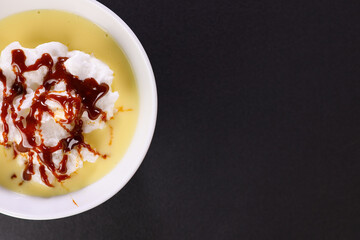 floating island on black background