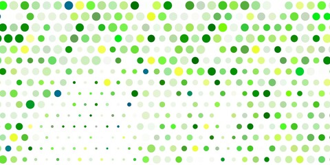 Light green, yellow vector texture with disks.