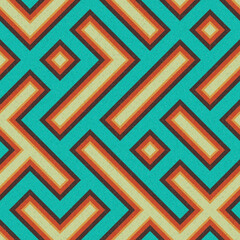 Abstract Geometric Pattern generative computational art illustration