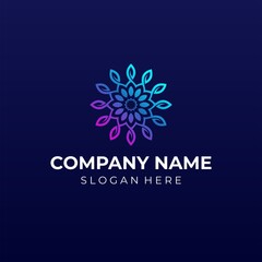 Abstract logo designs concept vector. Mandala 3d icon logo template