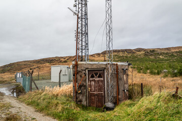 Fototapeta na wymiar Communications tower in Glenties, County Donegal - Ireland