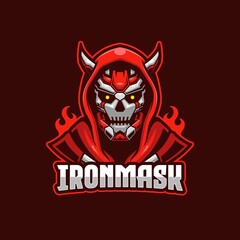 Iron Mask E-sports Logo Template