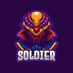 Soldier E-sports Logo Template