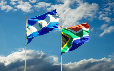 Flags of SAR African and El Salvador.