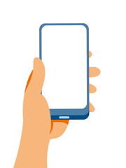 スマートフォンを持つ手