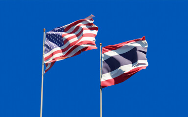 Flags of Thailand and Thailand.