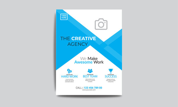 creative and unique corporate flyer design template.