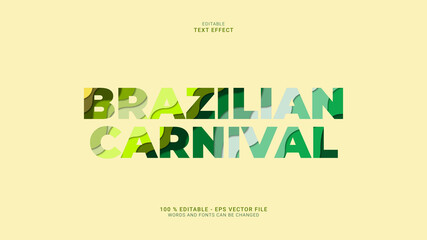 Brazilian Carnival Text Effect