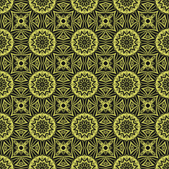 Seamless Texture Of retro geometric Ornament. Vector Illustration. For The Interior Design, Printing, Web And Textile